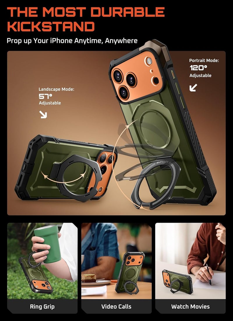 SupCase غطاء لجهاز iPhone 17 Pro Max مع حامل (Unicorn Beetle Grip) - Image 4